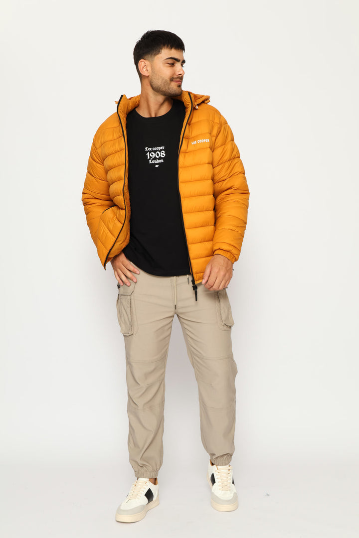 Billy Fur Lined Puffer Jacket - Mustard