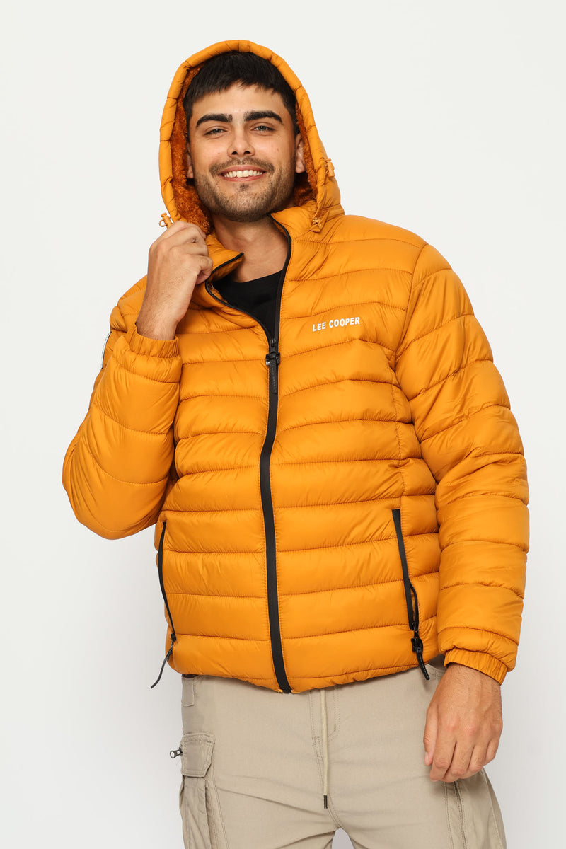 Billy Fur Lined Puffer Jacket - Mustard