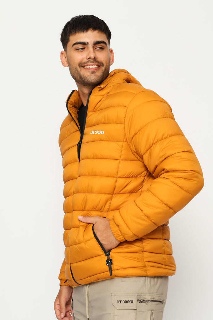 Billy Fur Lined Puffer Jacket - Mustard