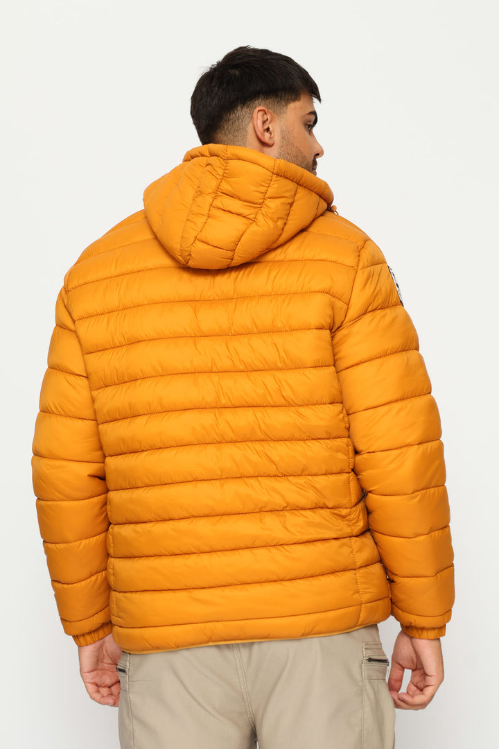 Billy Fur Lined Puffer Jacket - Mustard