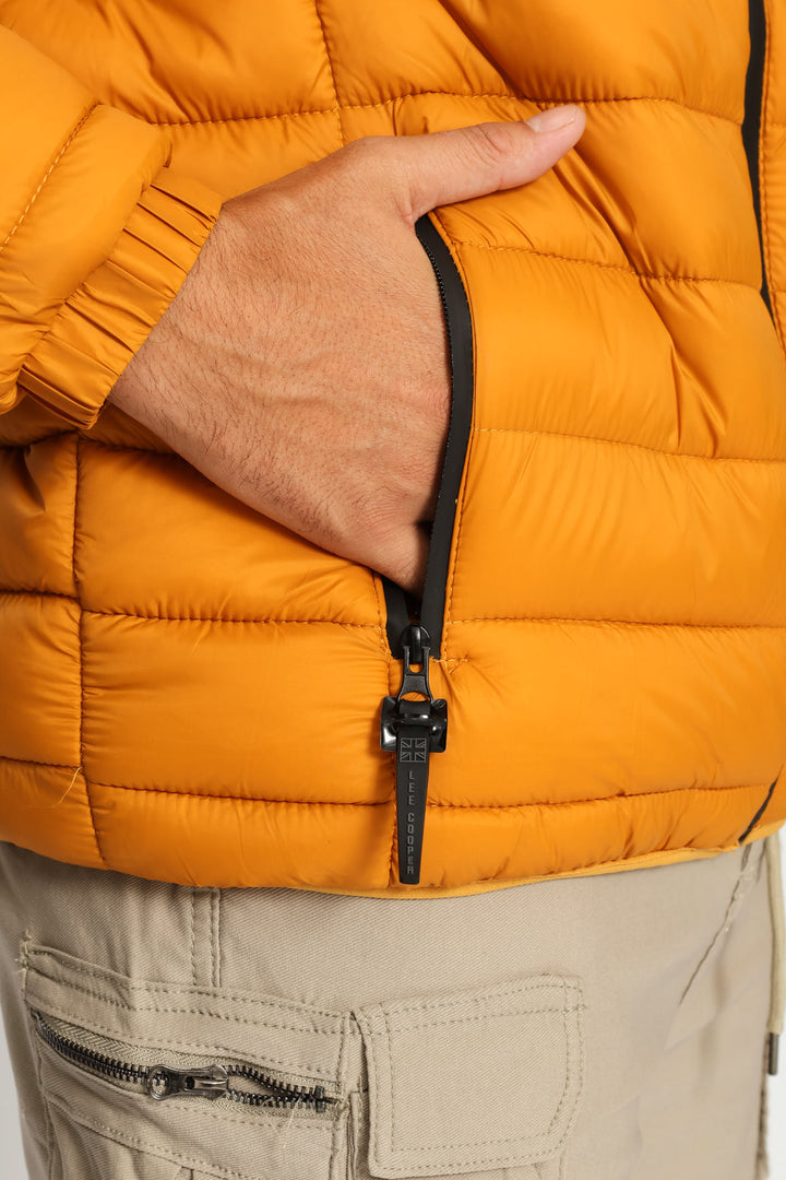 Billy Fur Lined Puffer Jacket - Mustard