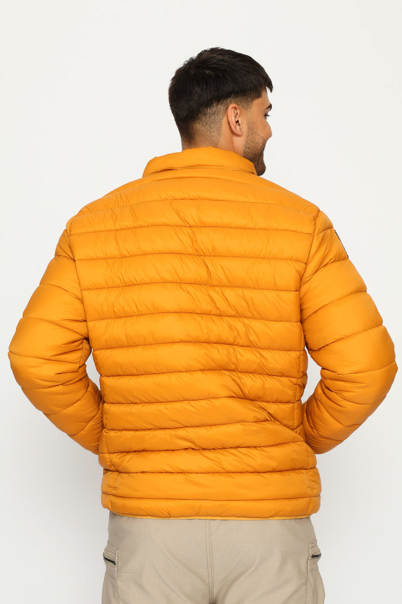 Billy Fur Lined Puffer Jacket - Mustard