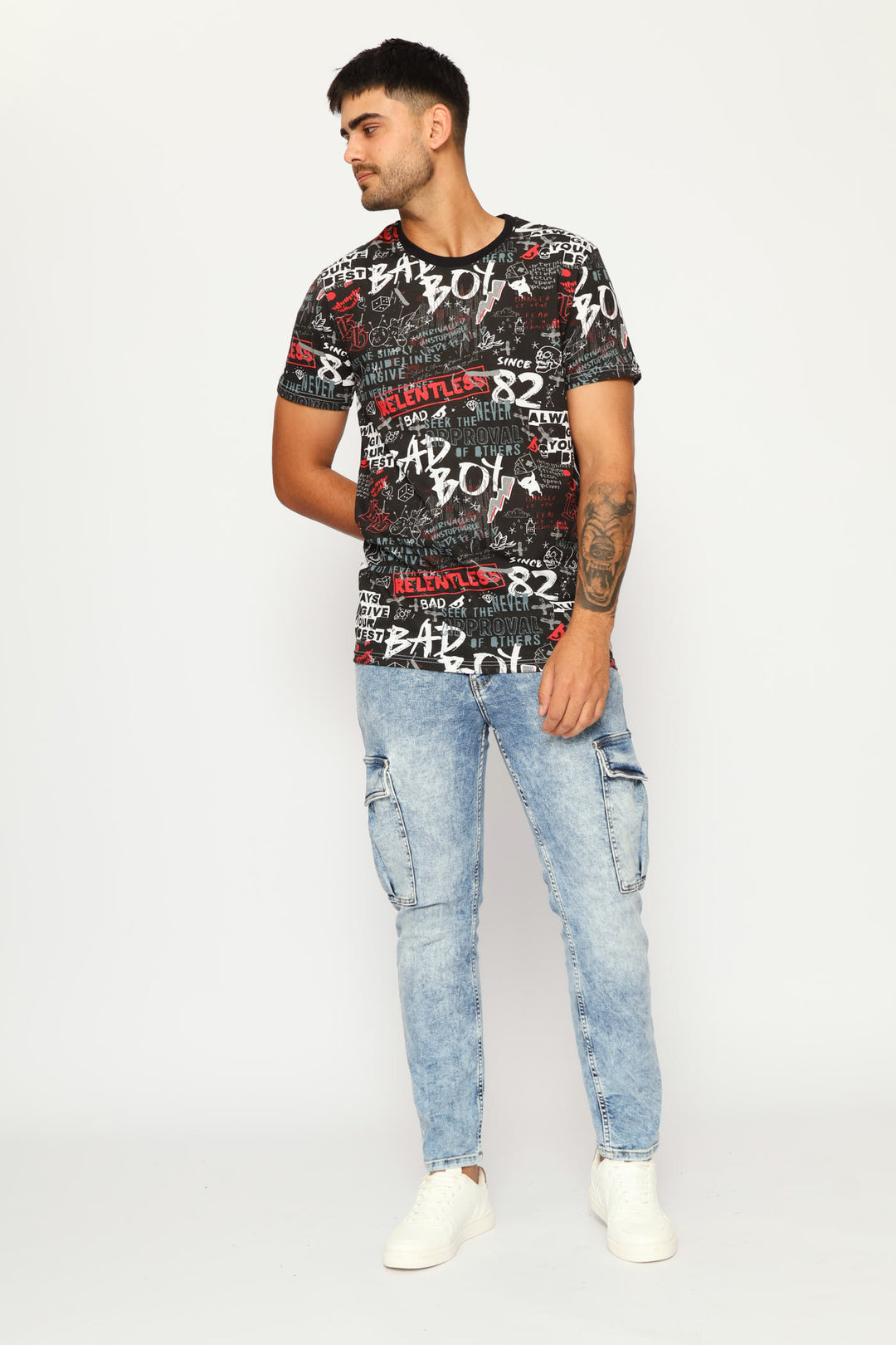 Reactive Rotatry Tee - Black/Red