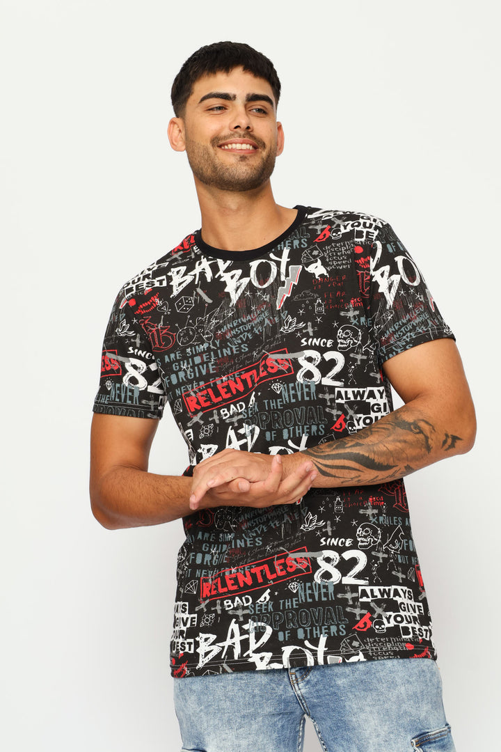 Reactive Rotatry Tee - Black/Red