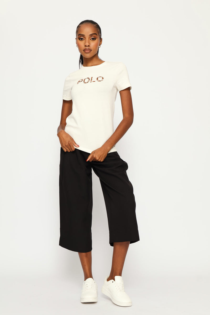 Anlia Embellished T-Shirt - Off White