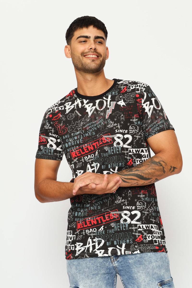 Reactive Rotatry Tee - Black/Red