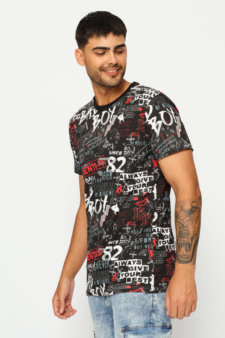 Reactive Rotatry Tee - Black/Red