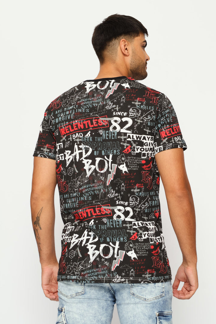 Reactive Rotatry Tee - Black/Red