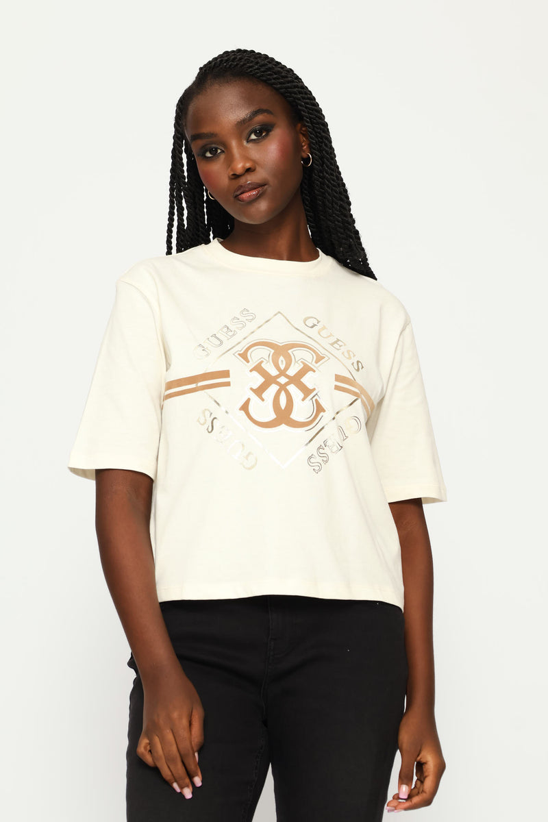 Krissy Boxy Tee - White