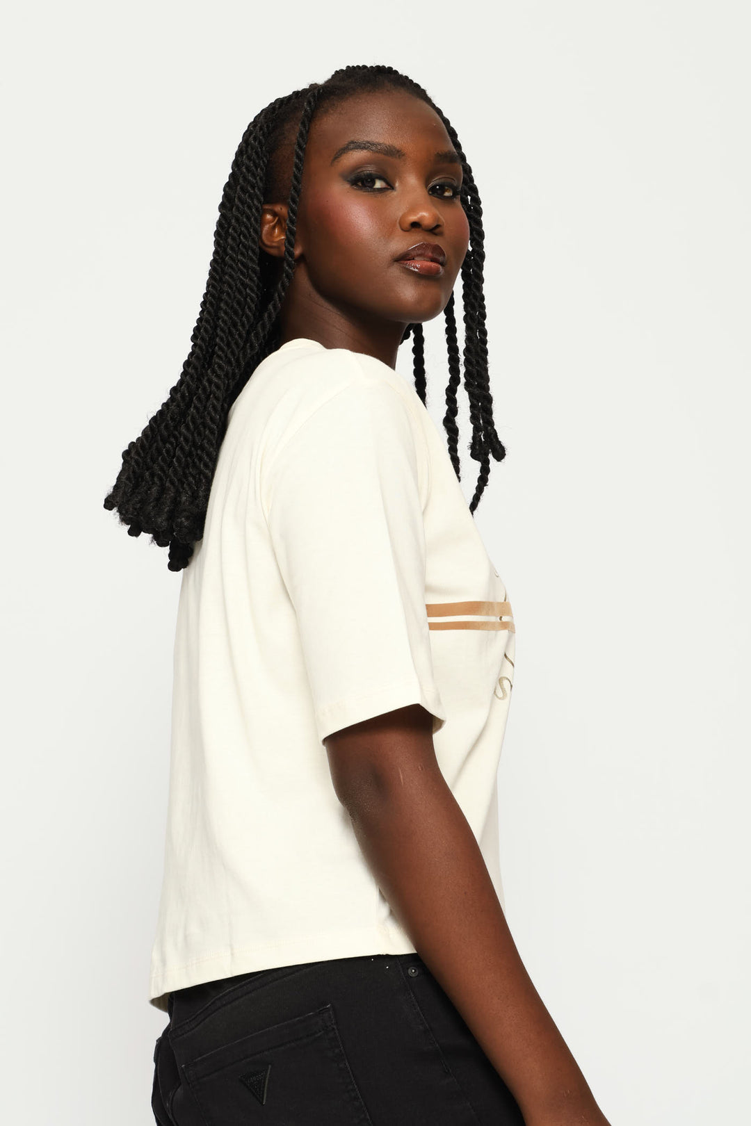 Krissy Boxy Tee - White