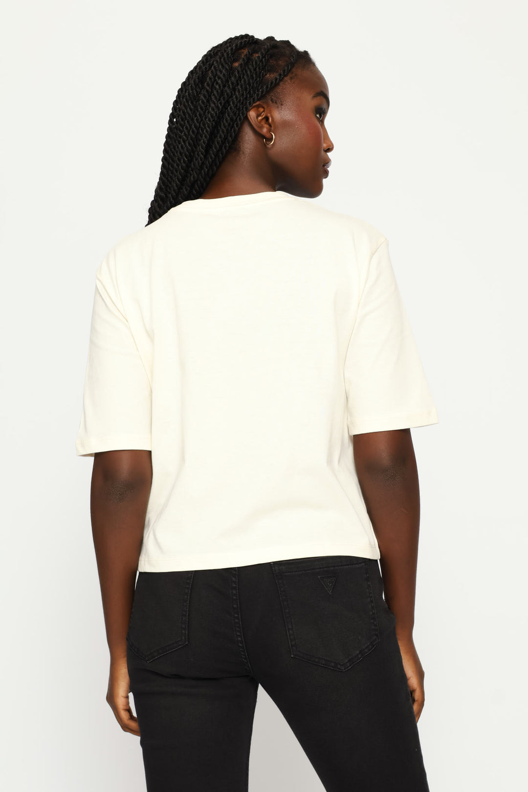 Krissy Boxy Tee - White