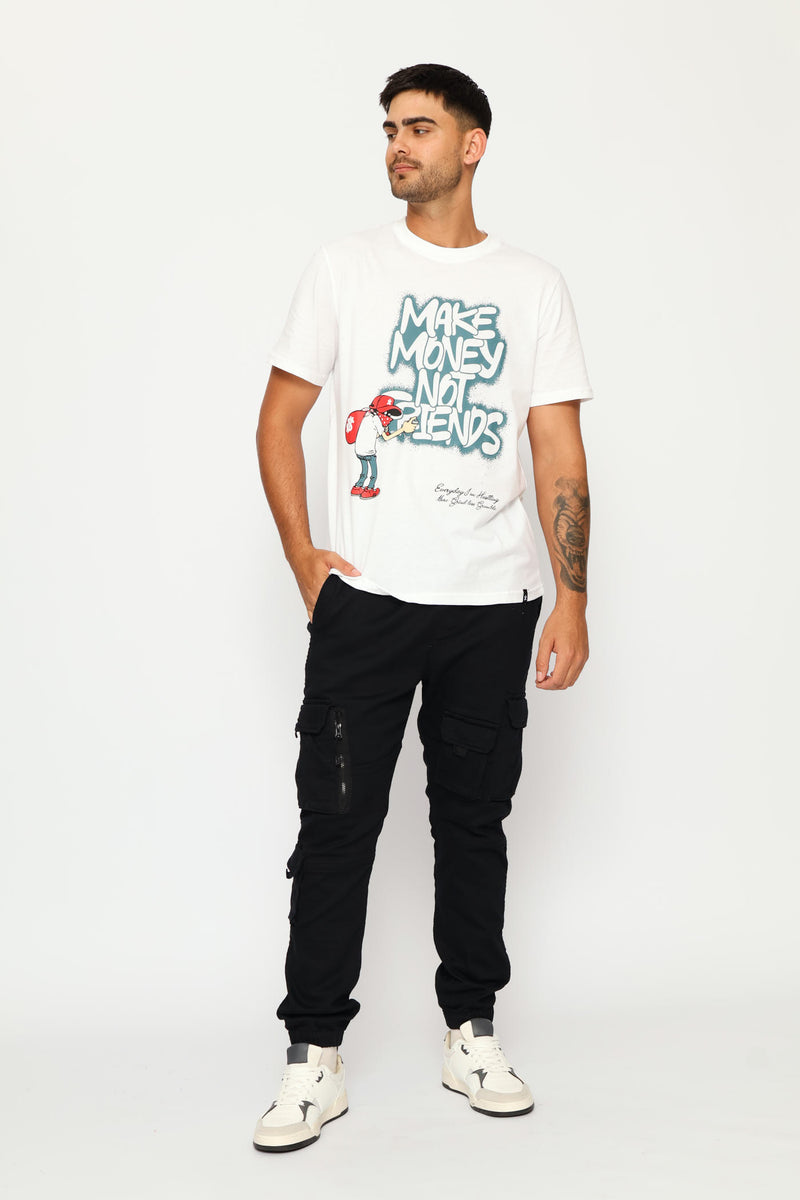 Print Tee - White