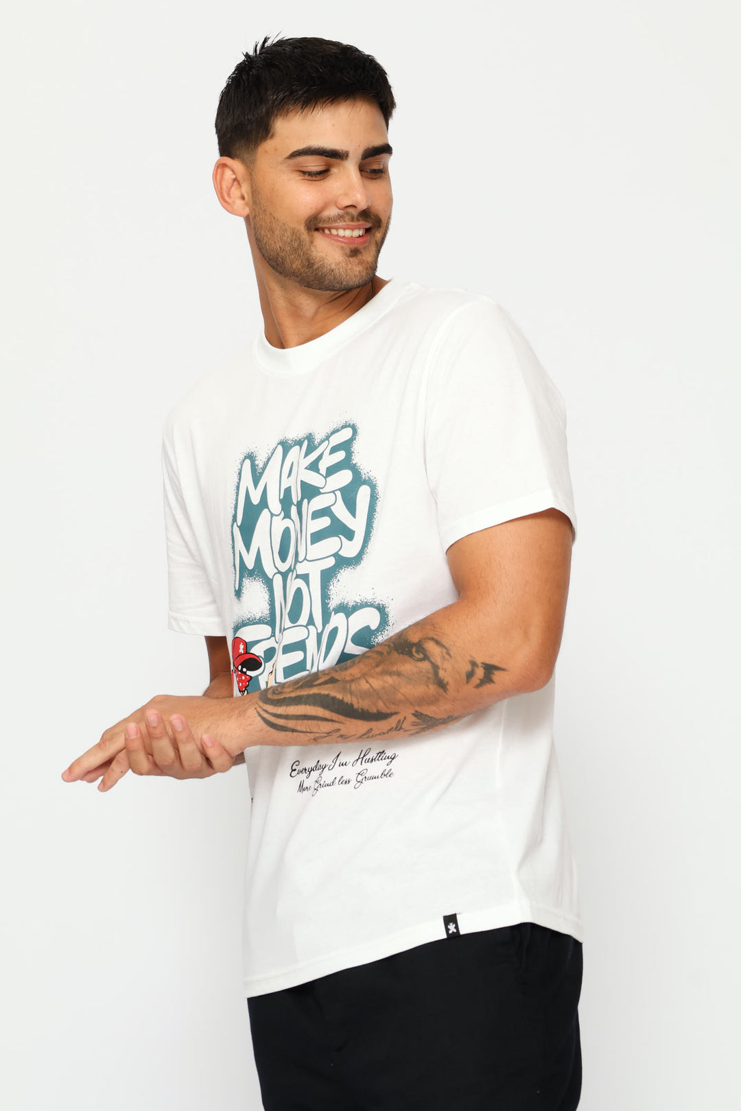 Print Tee - White