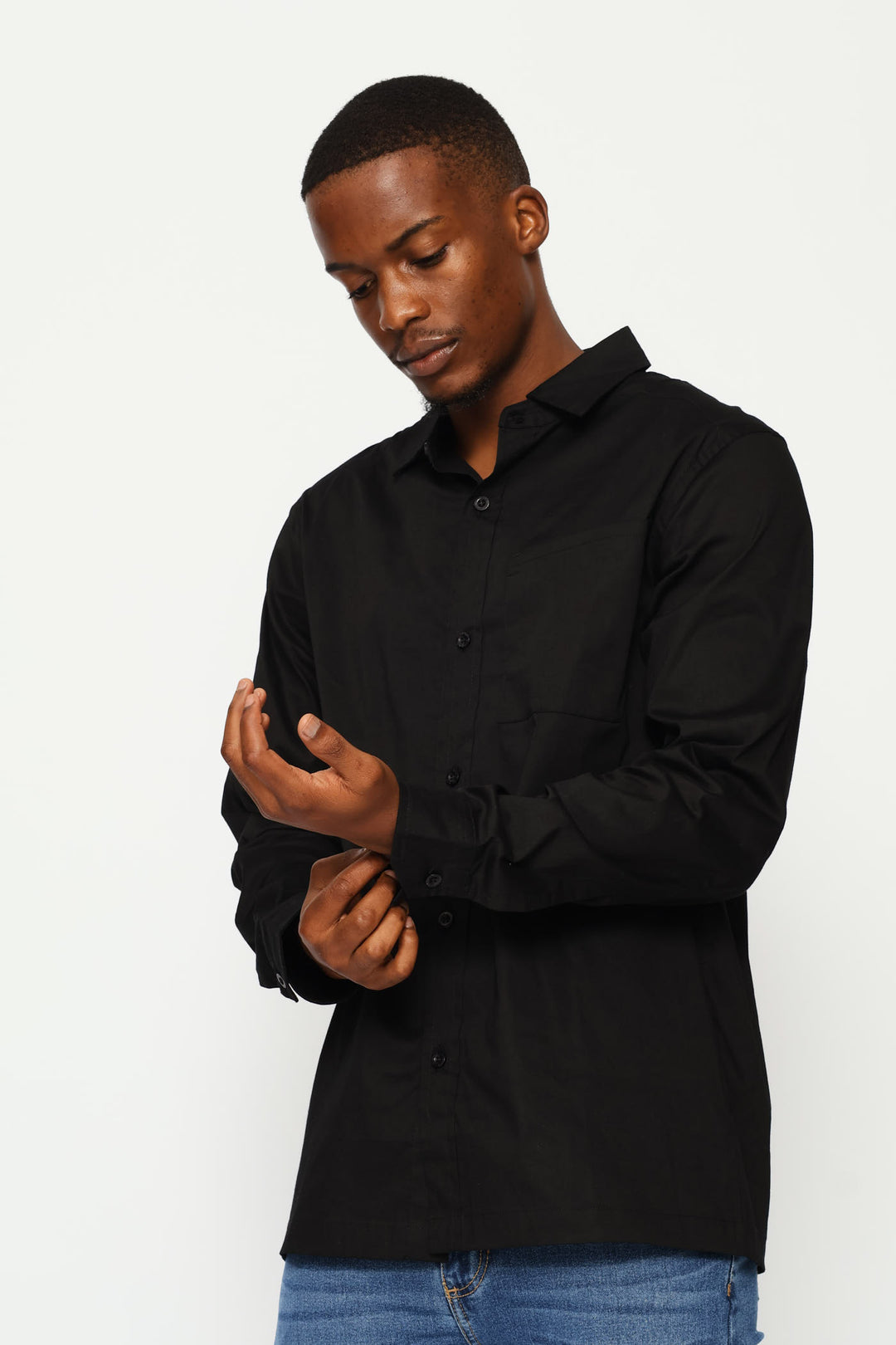 Long Sleeve Chasin Shirt - Black
