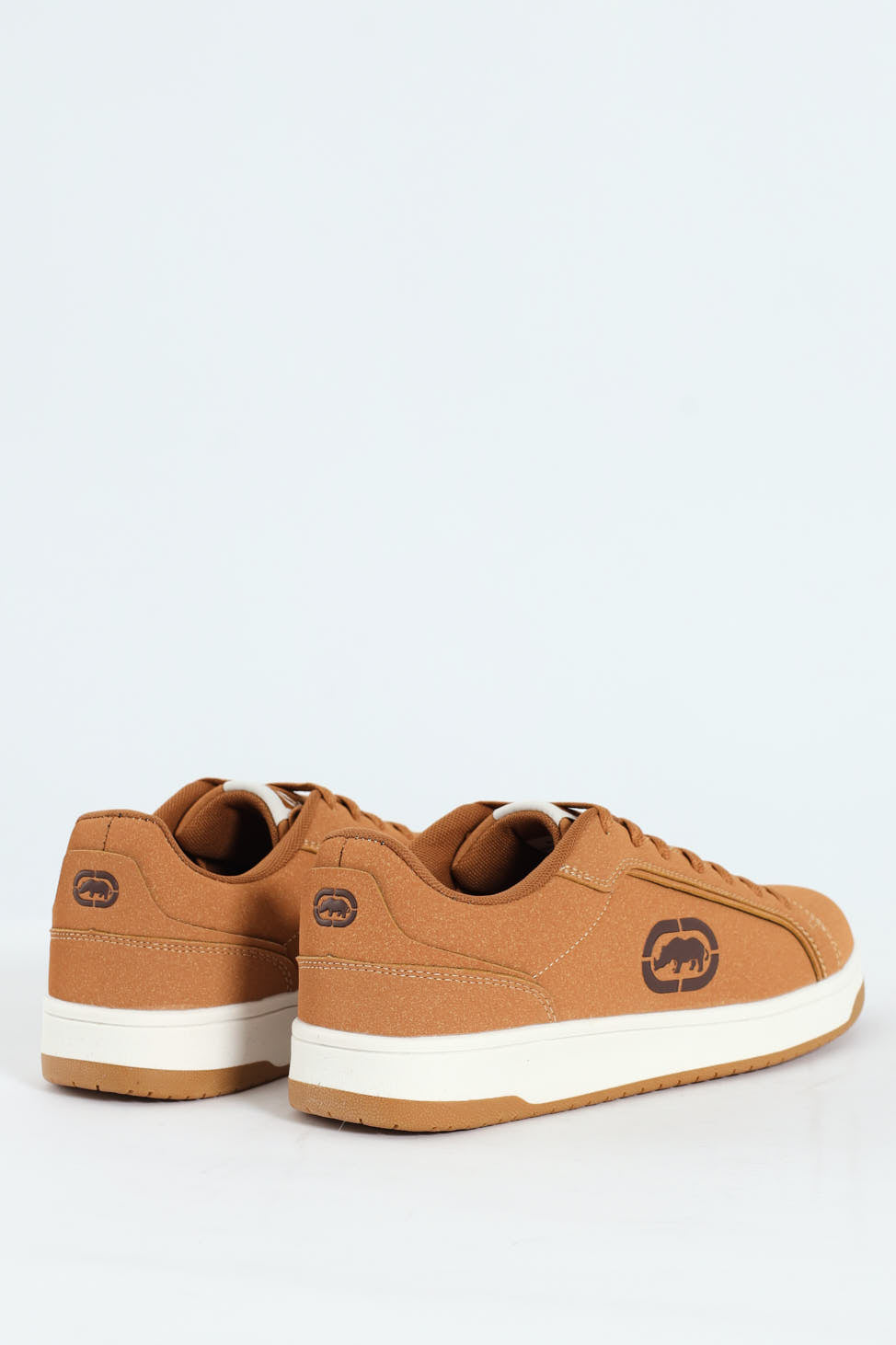 Lace Up Sneaker With Rhino Embossing - Brown