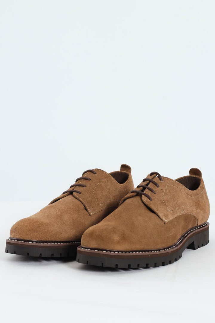 Suede Smart Casual Shoe - Taupe
