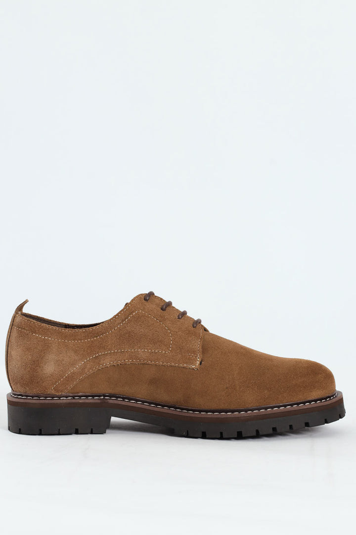Suede Smart Casual Shoe - Taupe