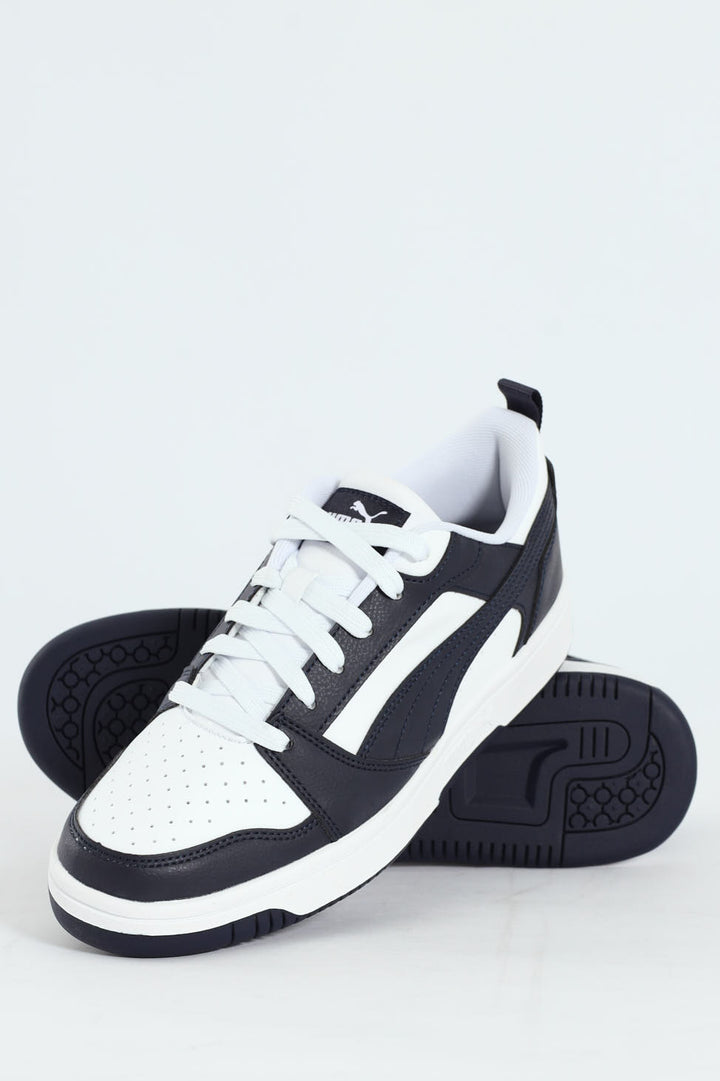 Rebound V6 Low Court Sneaker - White/Navy