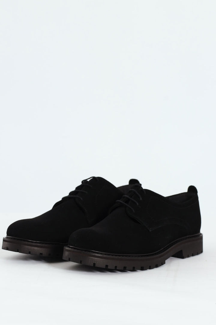 Suede Smart Casual Shoe - Black
