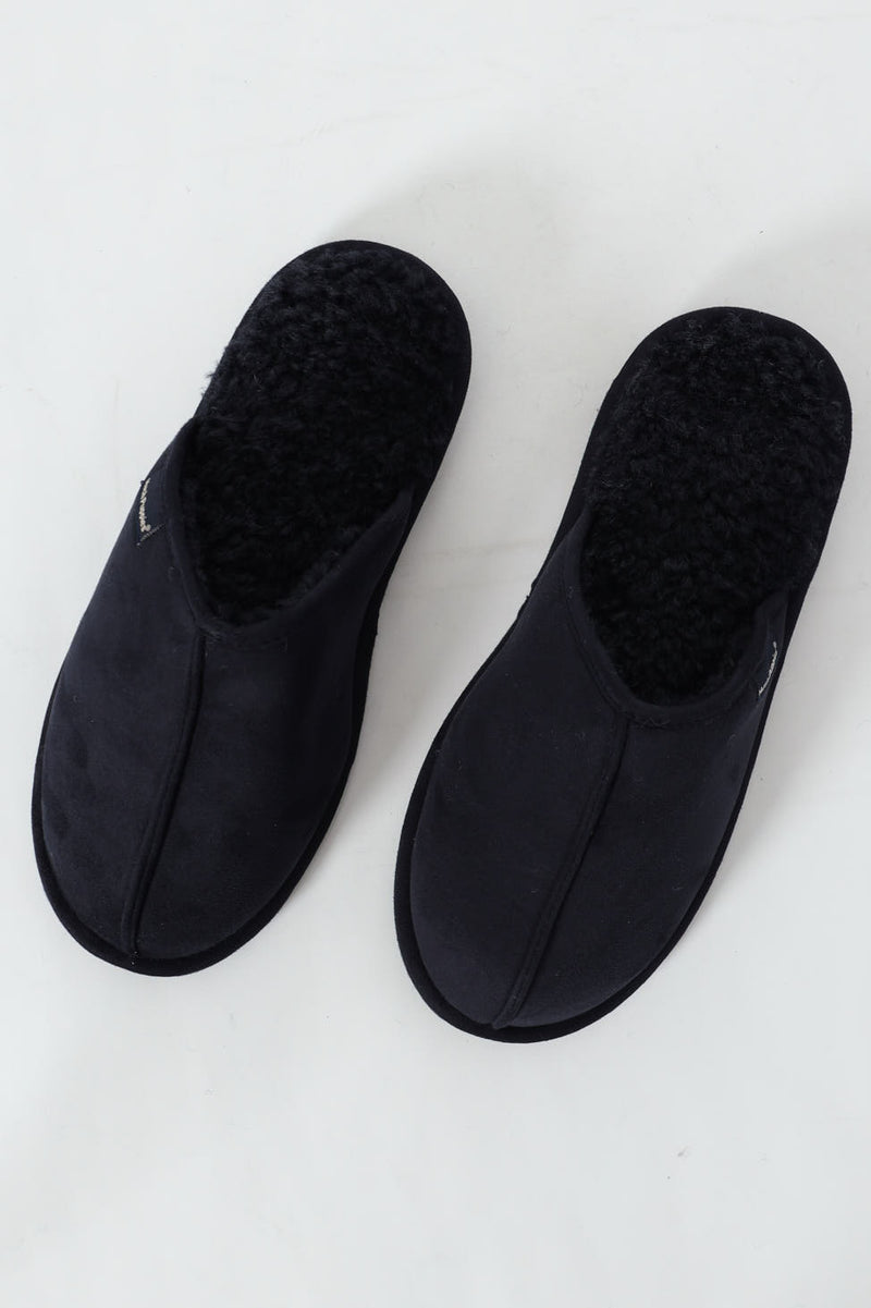 Martin Open Back Slipper - Navy