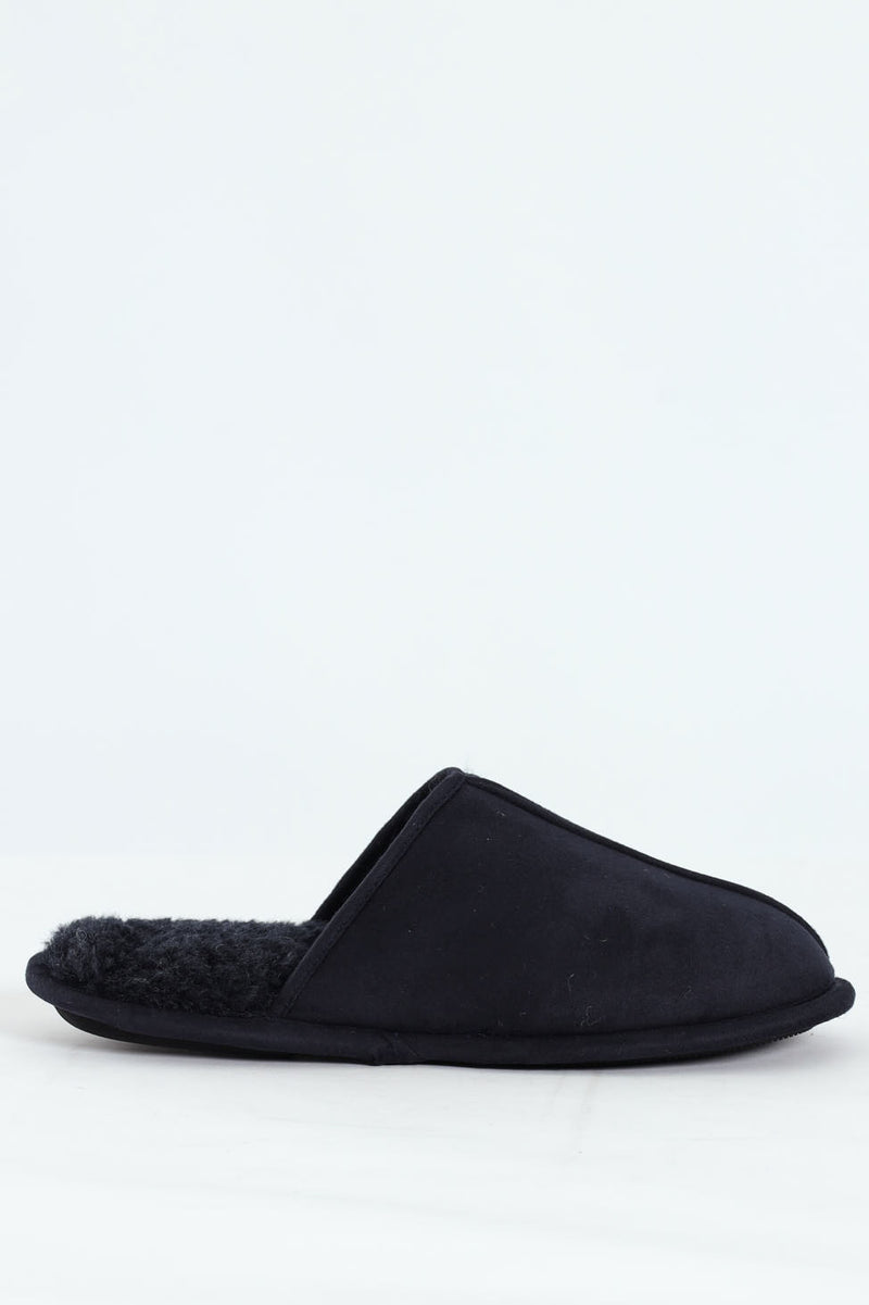 Martin Open Back Slipper - Navy