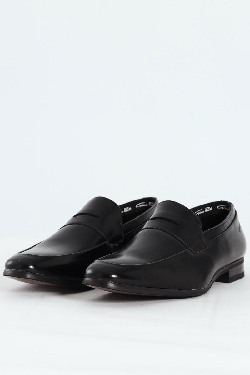 Penny Moccasin Slip On - Black
