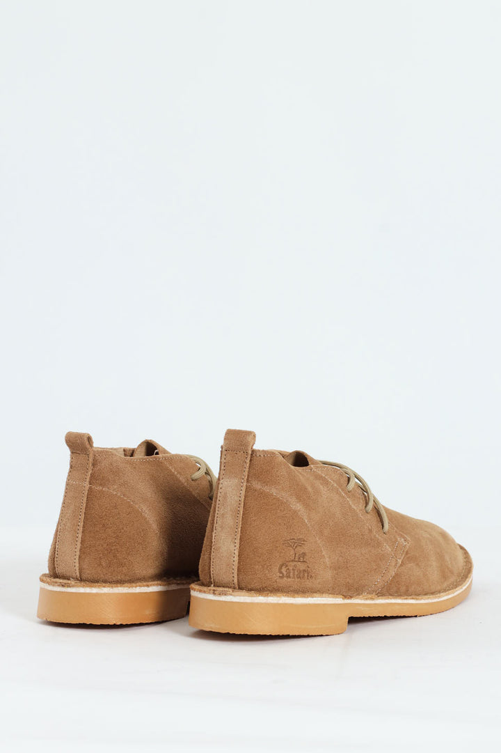 Expedition Safari Stitch Down Suede Boot - Taupe