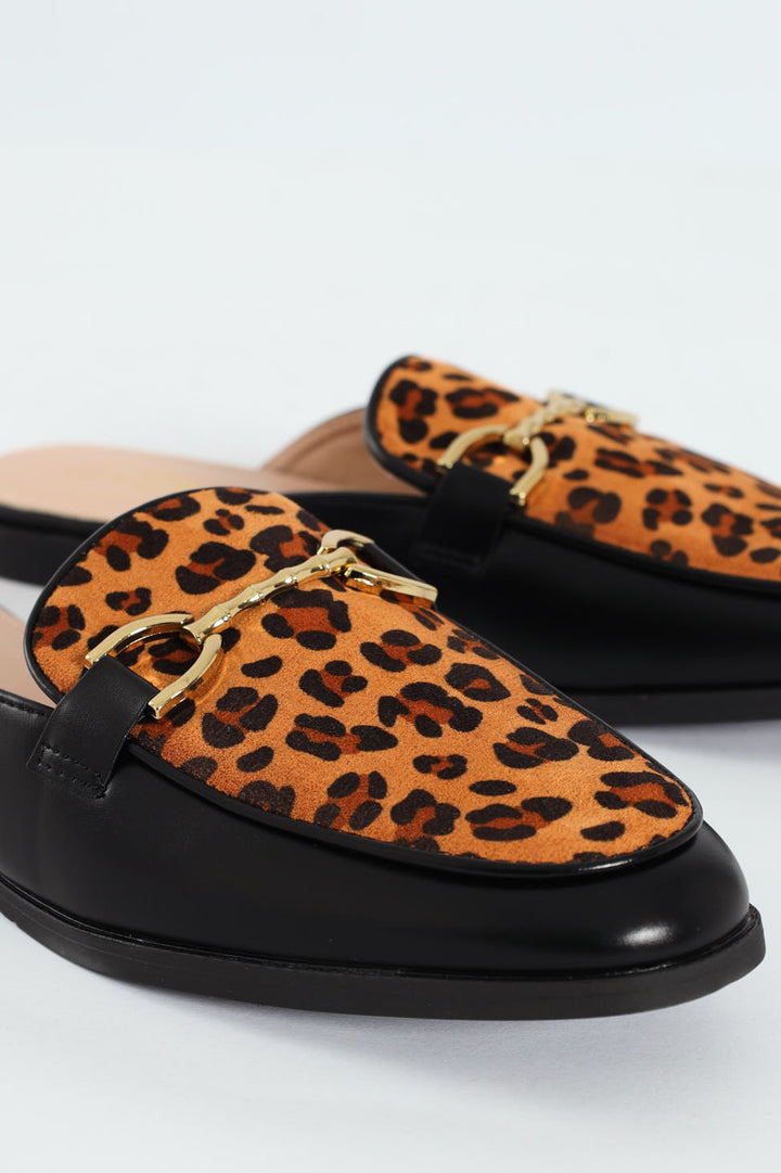 Baylee 1 Closed Toe Mule Push In - Animal Print