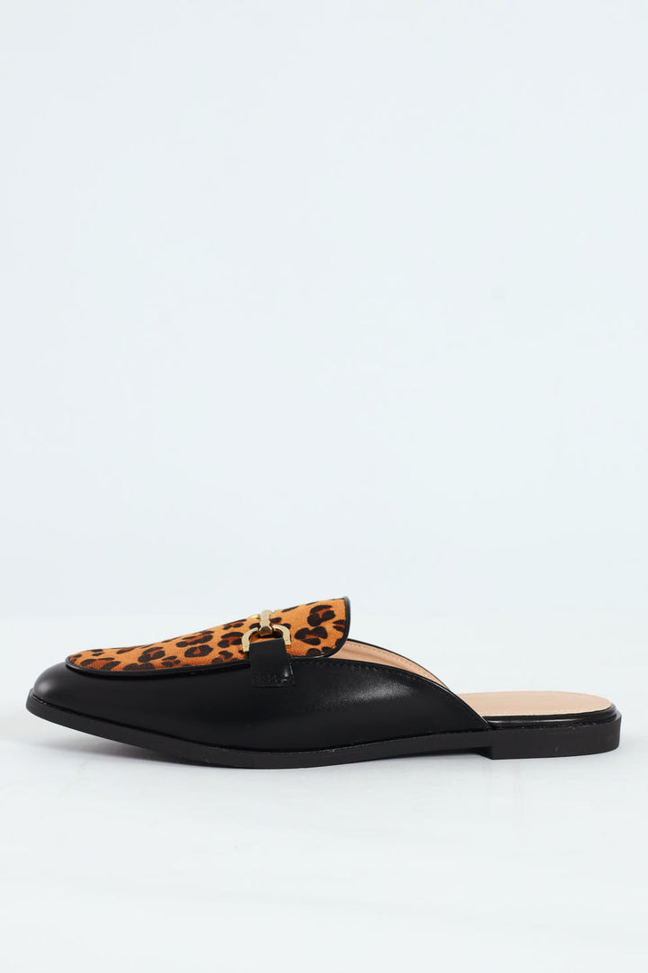 Baylee 1 Closed Toe Mule Push In - Animal Print
