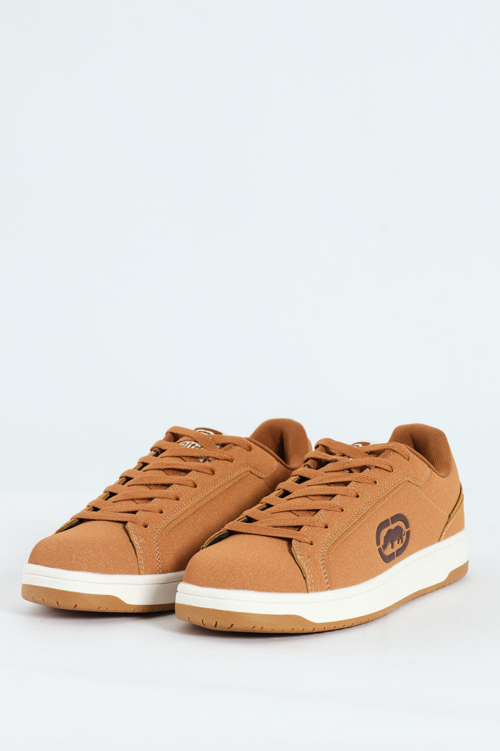 Lace Up Sneaker With Rhino Embossing - Brown