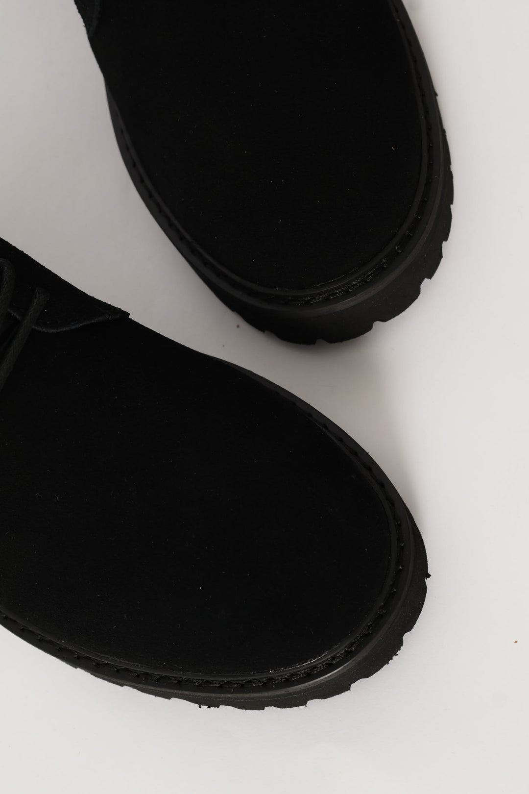 Nubuck Lace Up Worker Boot - Black