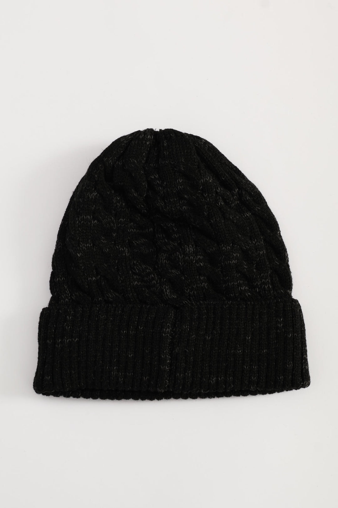 Cable Knit Beanie - Charcoal