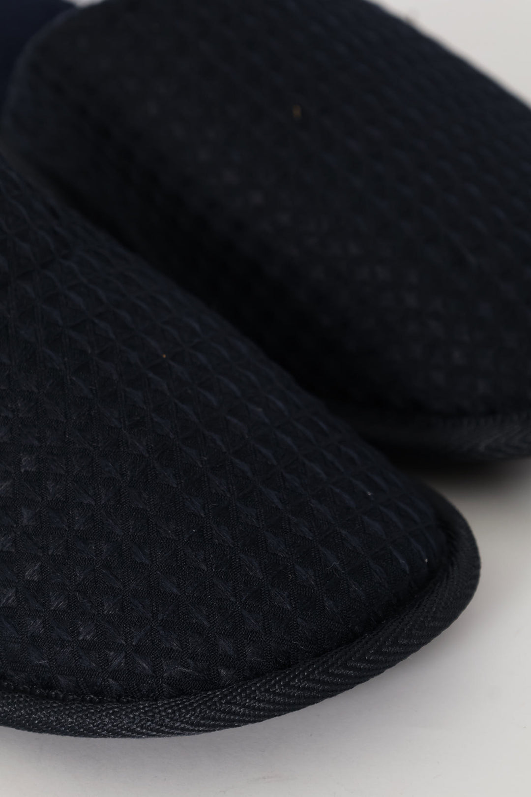 Soft Waffle Knit Upper Slipper - Navy
