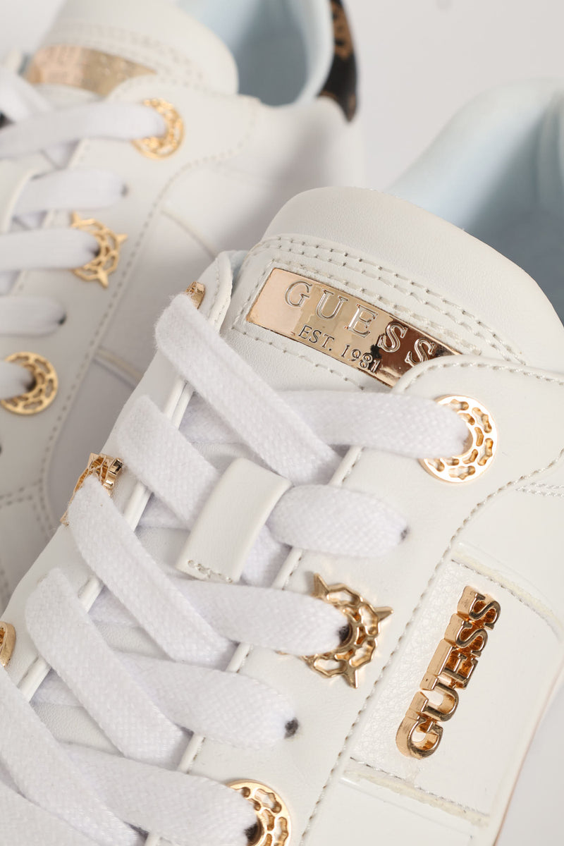 Colour Block Sneaker - White