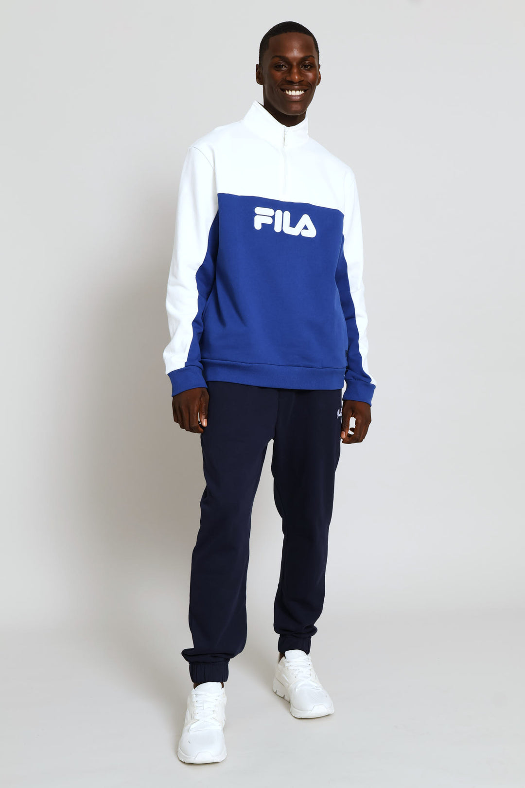 Wilder 3 Quarter Zip Sweater - Blue