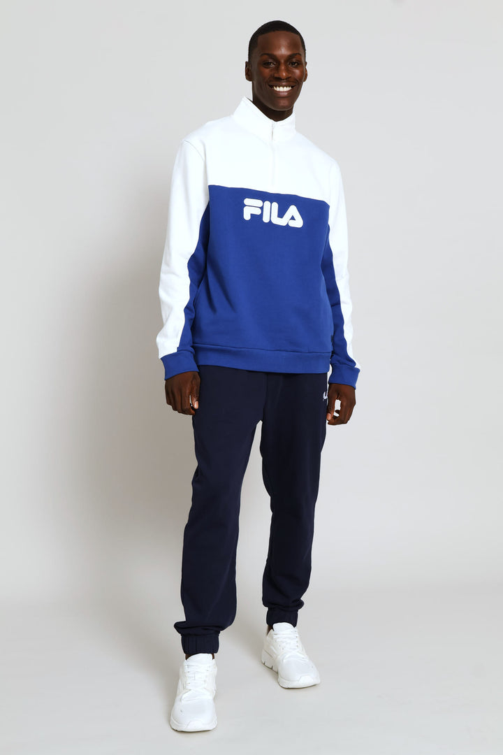 Wilder 3 Quarter Zip Sweater - Blue