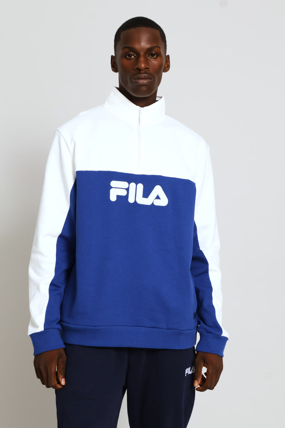 Wilder 3 Quarter Zip Sweater - Blue