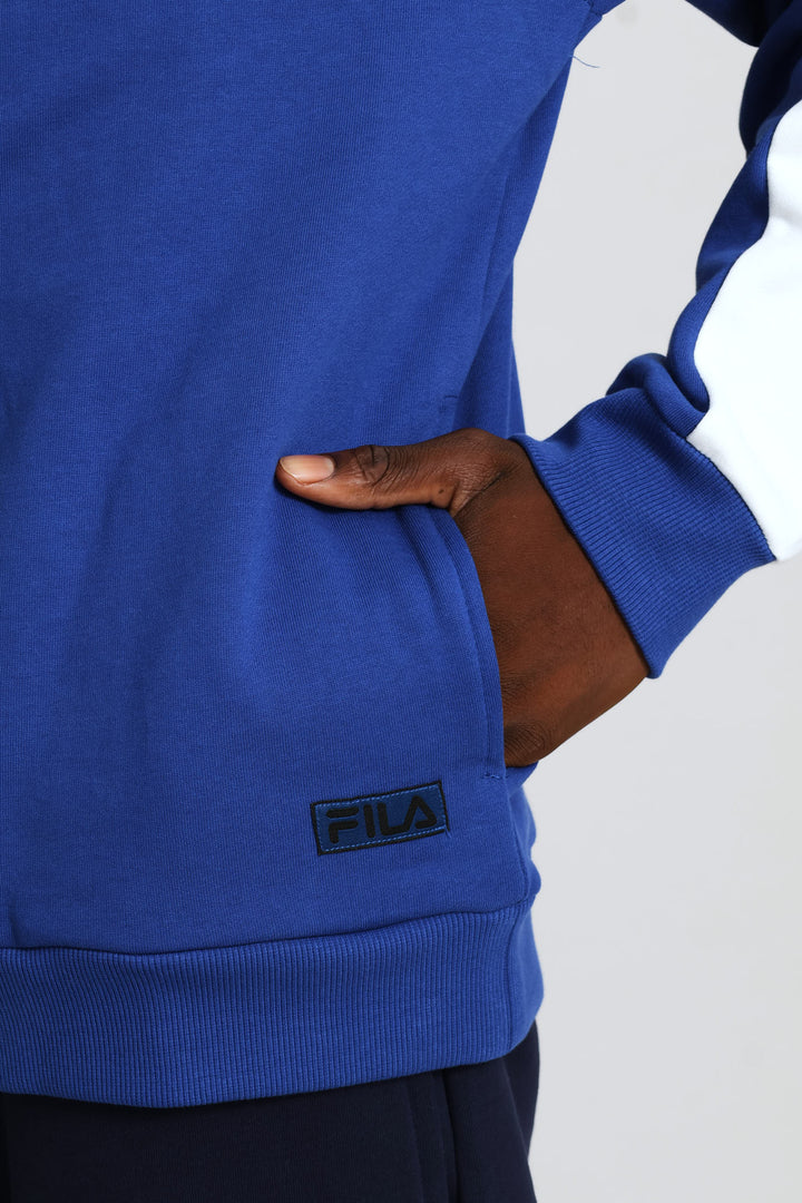 Wilder 3 Quarter Zip Sweater - Blue