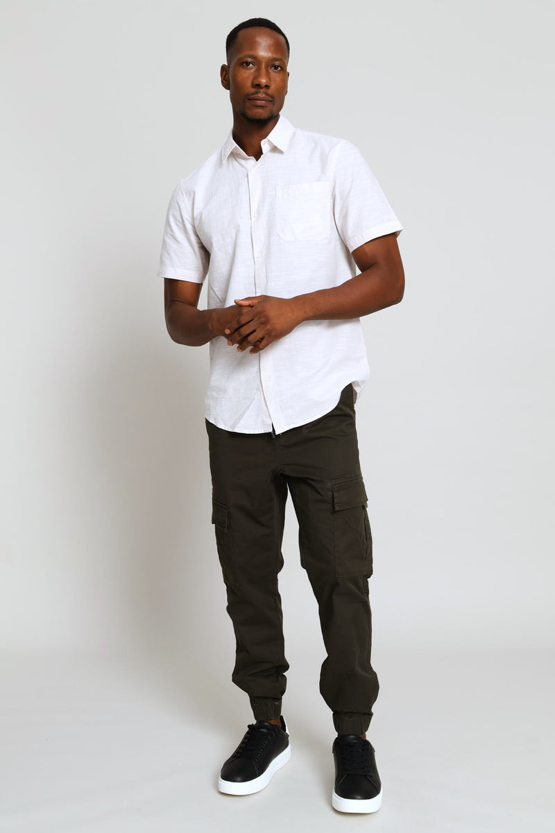 Slub Regular Shirt - Stone