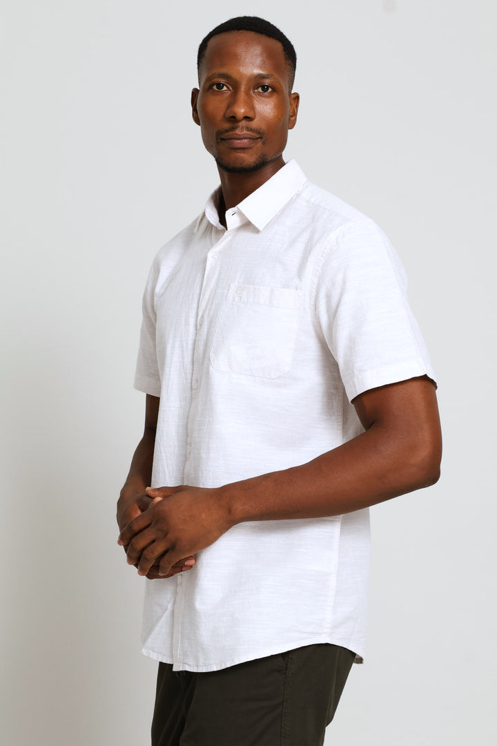Slub Regular Shirt - Stone
