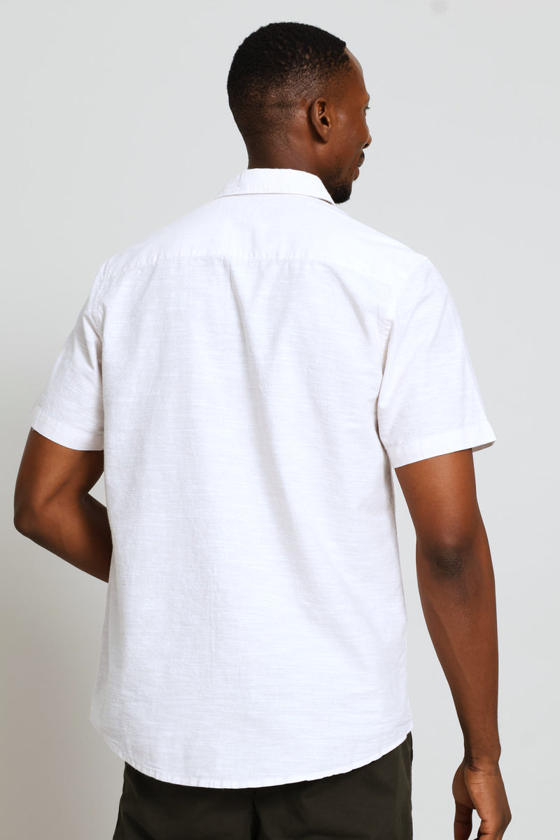 Slub Regular Shirt - Stone