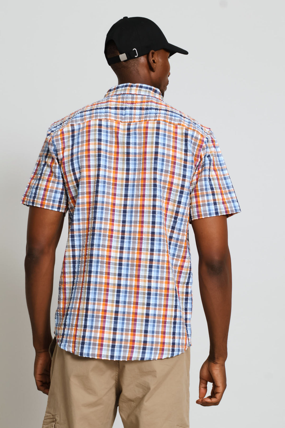 Short Sleeve Seersucker Shirt - Multi