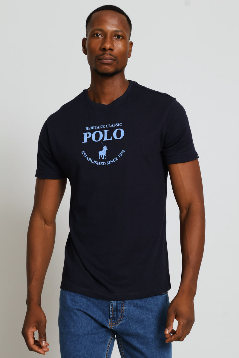Connor Heritage Tee - Navy