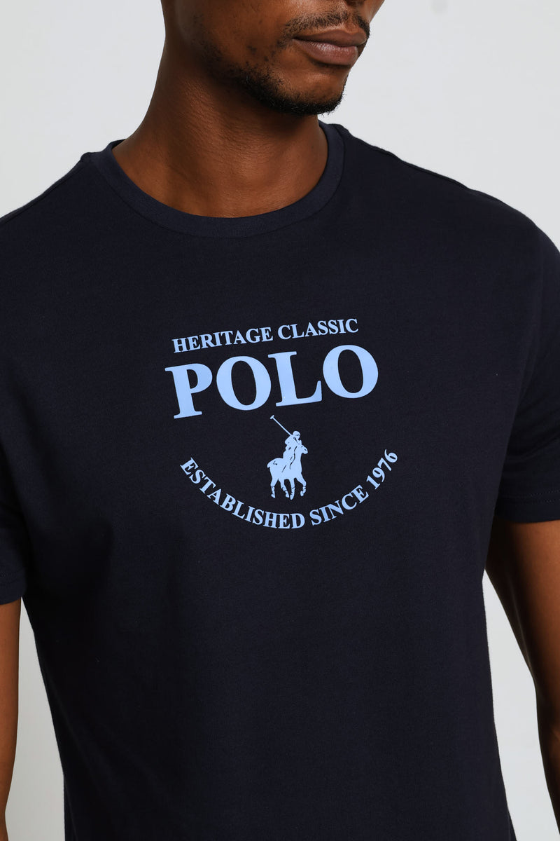 Connor Heritage Tee - Navy