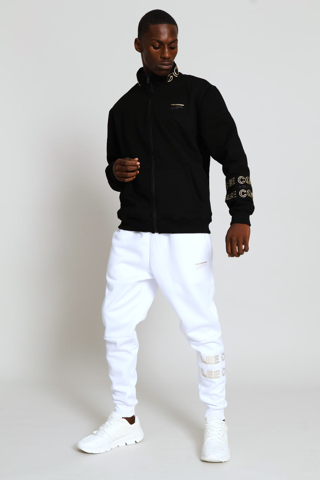 Nkosi Zip Through Top - Black