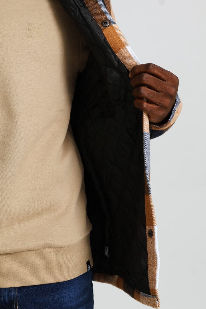 Flannel Shacket Jacket - Chocolate