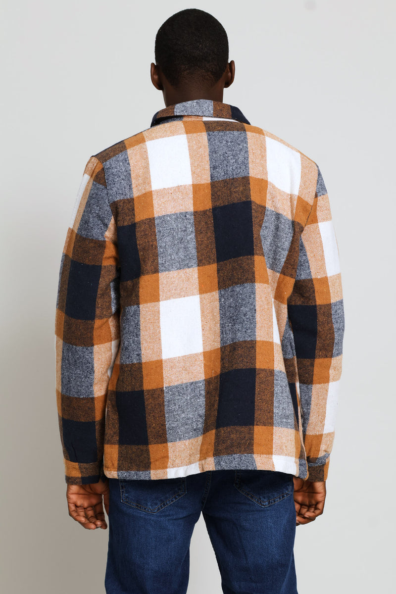 Flannel Shacket Jacket - Chocolate