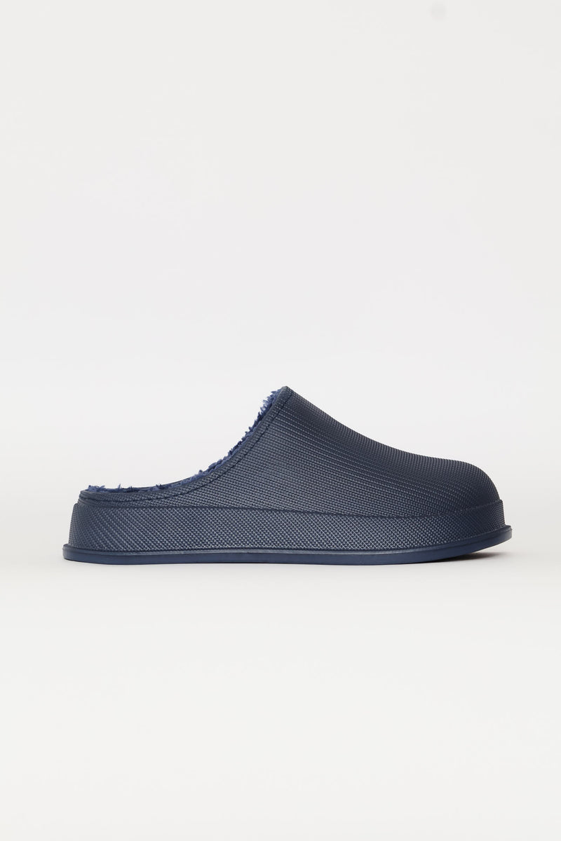 Open Back Clog Slipper - Navy