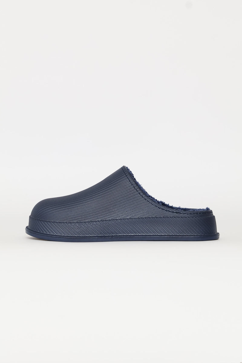 Open Back Clog Slipper - Navy