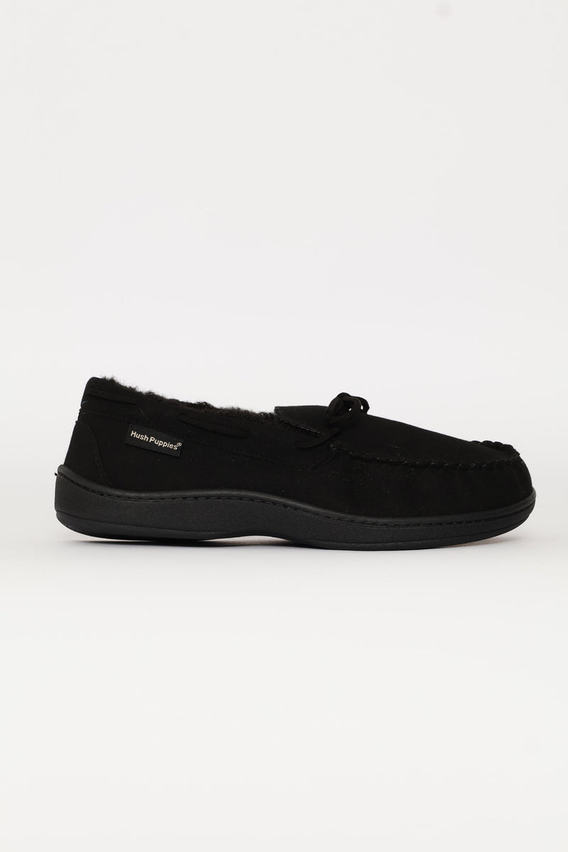 Ben Closed Back Slipper - Black